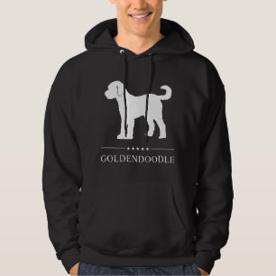 Moletom Silhueta de Cachorro Goldendoodle Branco