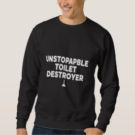 Moletom Silly Toilet Clogging Champion Restroom Trouble 