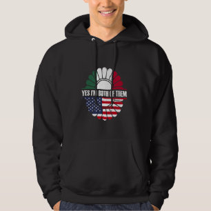 Moletom Sim, eu sou ambos Estados Unidos América México AM