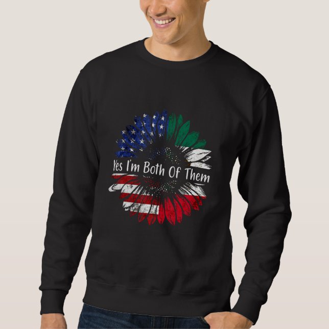 Moletom Sim, eu sou ambos meio americano meio DN mexicano (Frente)