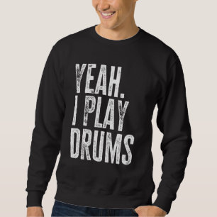 Moletom Sim, eu toco bateria bateria percussão música