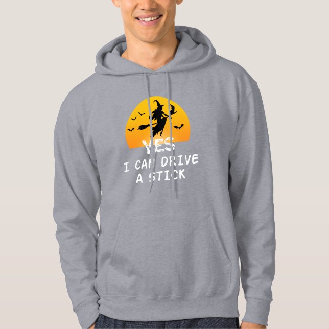 Moletom Sim ICan Dirija Uma Bruxa Engraçada de Camisa-T (Frente)