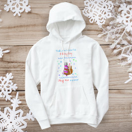 Moletom Sim, sou o Ornamento de Natal Abraçando Preguiça T