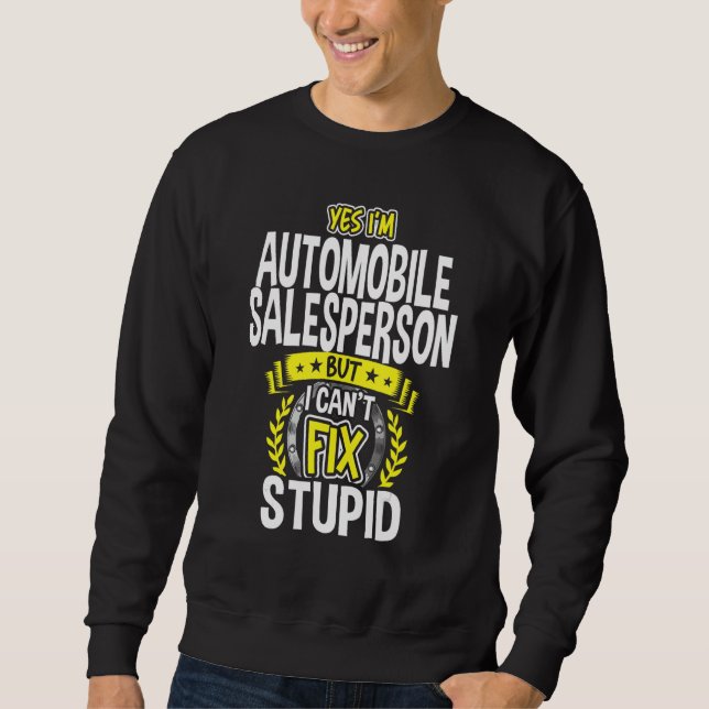 Moletom Sim, sou vendedor de automóveis (Frente)
