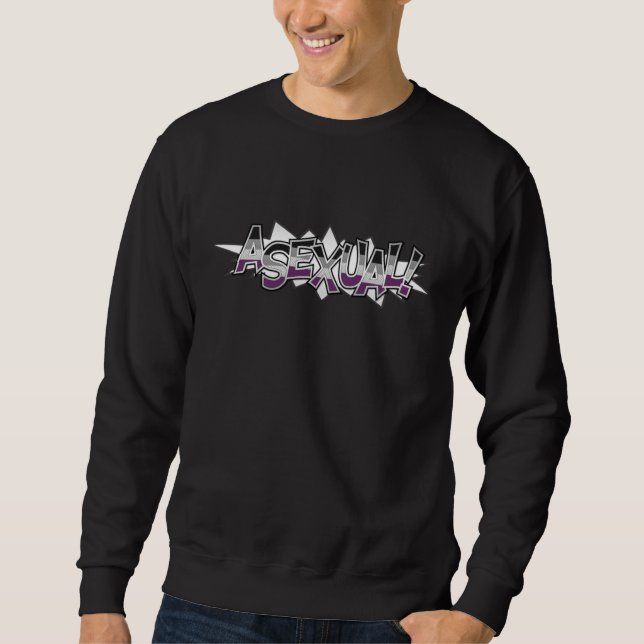 Moletom Símbolo Ace do Orgulho Assexual em Meios-Tons com  (Frente)