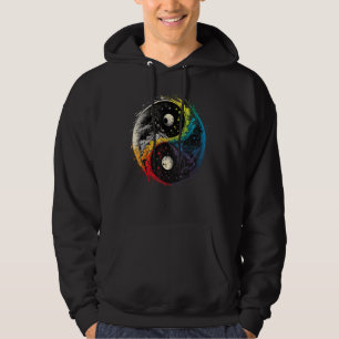 Moletom Símbolo Colorido do Taoísmo Yin Yang no Yin do Tai