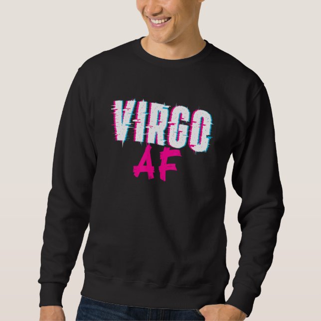 Moletom Símbolo de Astrologia do Sinal Zodiac do Virgo Af (Frente)
