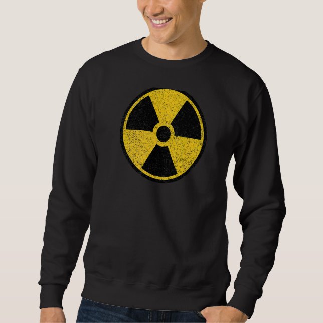 Moletom Símbolo de Aviso Nuclear Radioativo Sinal de Radia (Frente)