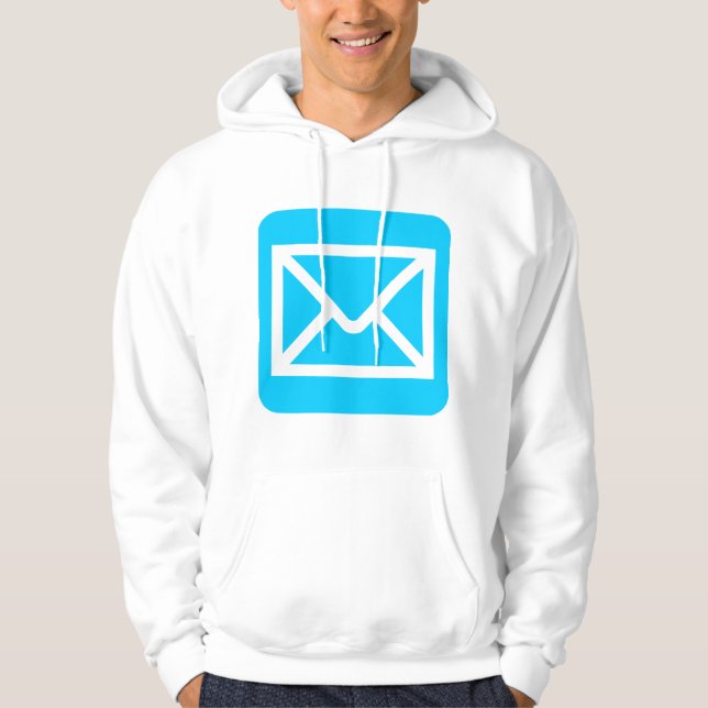 Moletom Símbolo de Envelope - Azul Céu (Frente)