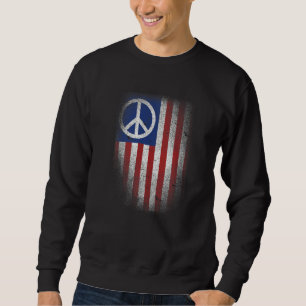 Moletom Símbolo de Sinalizador da Paz Civil Americana Símb