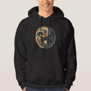 Moletom Símbolo Yin Yang de Equilíbrio e Harmonia com Onda