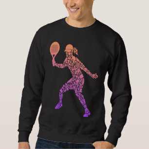 Moletom Símbolos de Jogador de Padel Tênis de Padel Menina