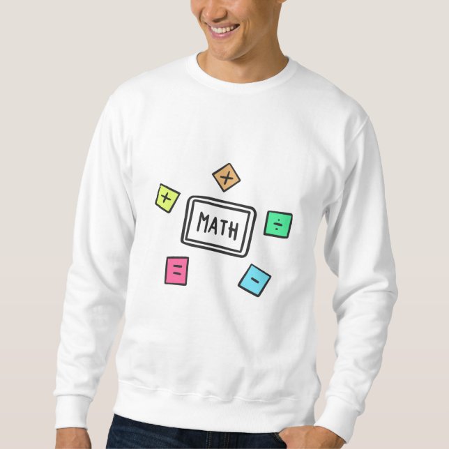 Moletom Símbolos matemáticos Estudantes e Pais (Frente)