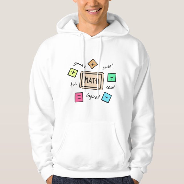 Moletom Símbolos matemáticos para estudantes e pais (Frente)