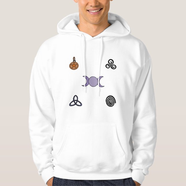 Moletom Símbolos Wiccan e Pagan (Frente)