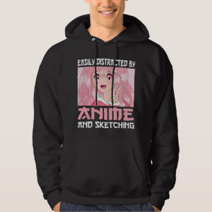 Moletom Simplesmente Distraído Por Animes e Desenhando Jap