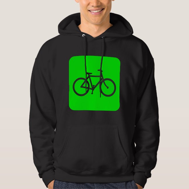 Moletom Sinal de Bicicleta - Verde (Frente)