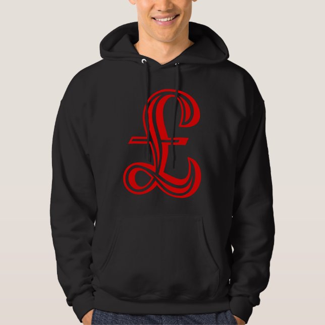 Moletom Sinal de libra - Vermelho (Frente)