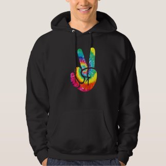 Moletom Sinal de Mão da Paz Legal Tie Dye Gentileza Para M