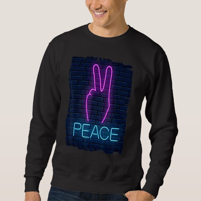 Moletom Sinal de Mão de Paz dos anos 90 (Frente)