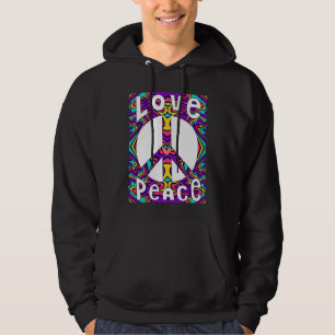 Moletom SINAL DE PAZ AMOR Anos 60 70 Roupa Tie Dye Fantas