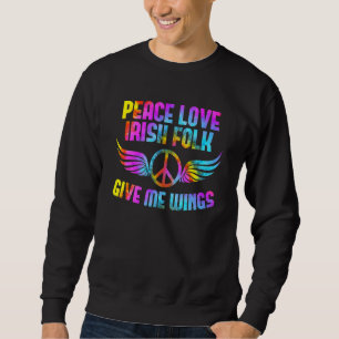 Moletom Sinal de Paz Paz Amor Dizeres Folclóricos Irlandes