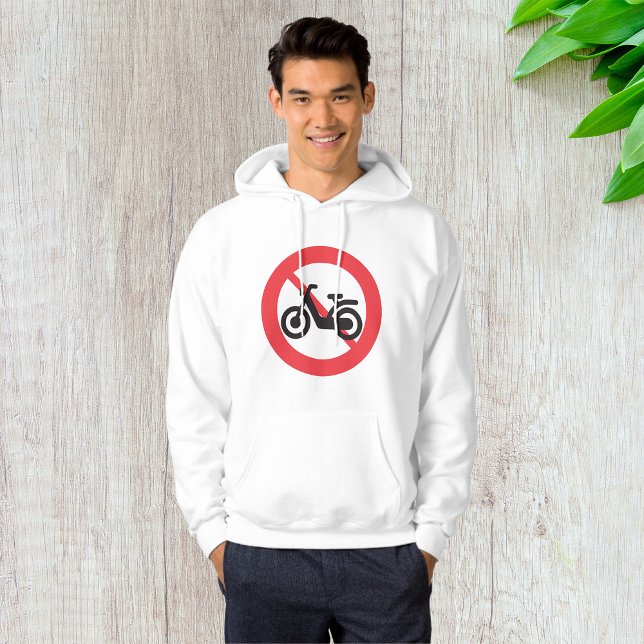 Moletom Sinal de Trânsito Proibido Motocicletas (Criador carregado)
