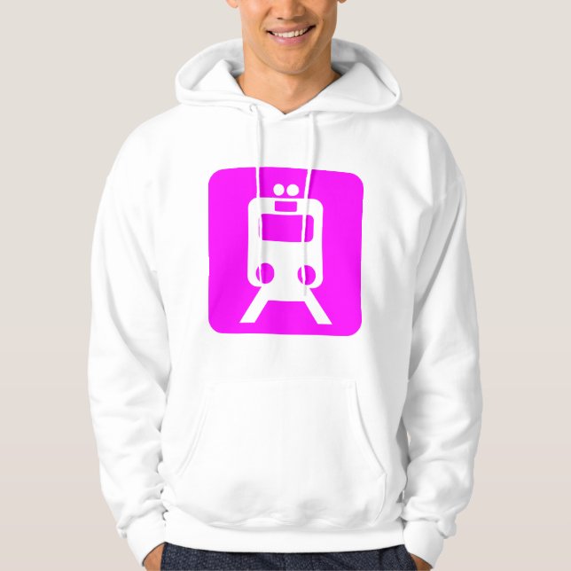Moletom Sinal do comboio - Magenta (Frente)