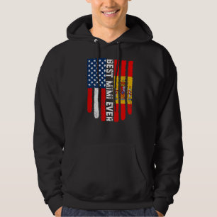 Moletom Sinalizador Americano e Espanha Melhor Família Mim