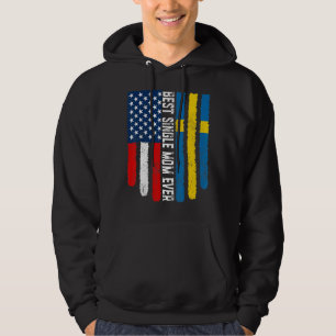 Moletom Sinalizador Americano e Suecia Melhor Solteiro Mãe