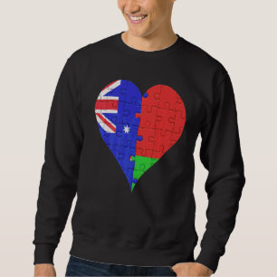 Moletom Sinalizador Bielorrusso Australiano Heart