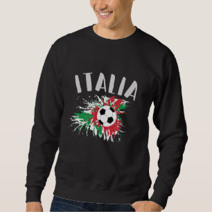 Moletom Sinalizador de Grunge da Bola de Futebol da Itáli