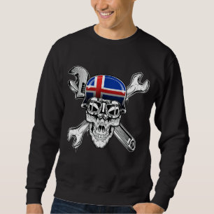 Moletom Sinalizador de Motociclagem de Biker Skull