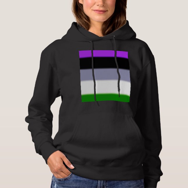 Moletom Sinalizador de Orgulho do Genderqueer de Falln (Frente)