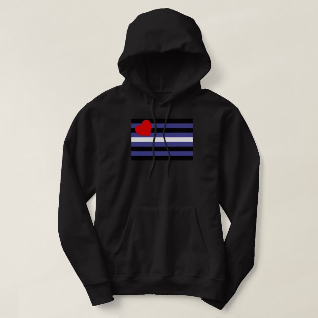 Moletom Sinalizador do Orgulho de Couro (Frente do Design)