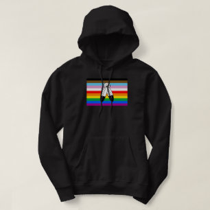 Moletom Sinalizador do Orgulho de Progresso LGBTQ+ com Doi