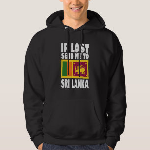 Moletom Sinalizador do Sri Lanka Se perdido me envie para