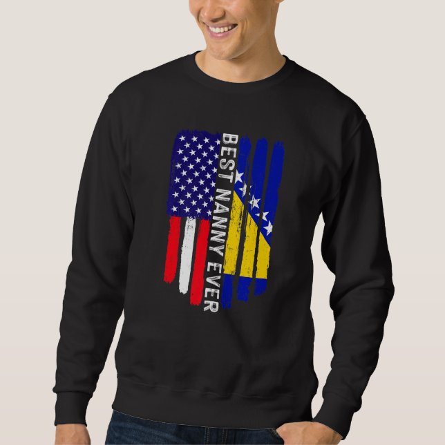 Moletom Sinalizador Dos Eua E Melhor Ama Da Bandeira Da Bó (Frente)