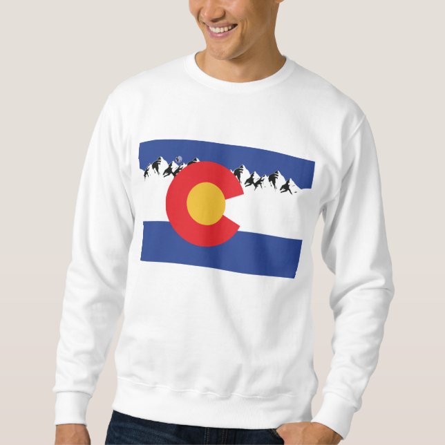 Moletom Sinalizador e Montanhas do Colorado (Frente)