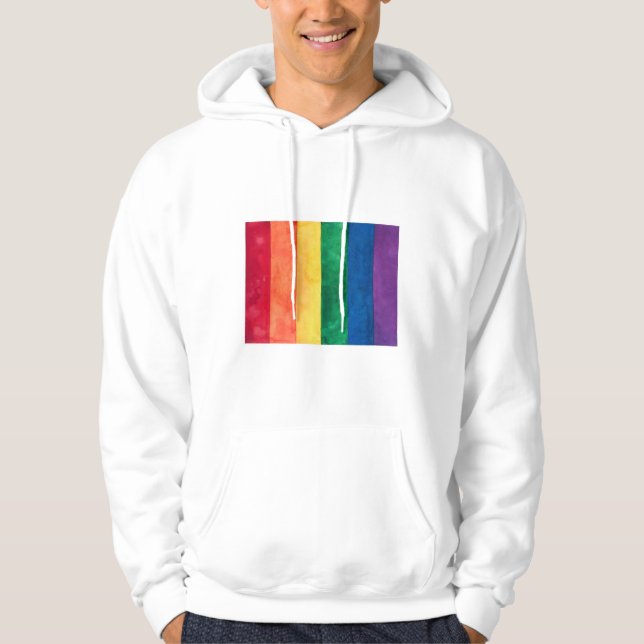 Moletom Sinalizador orgulho gay Arco-Íris (Frente)