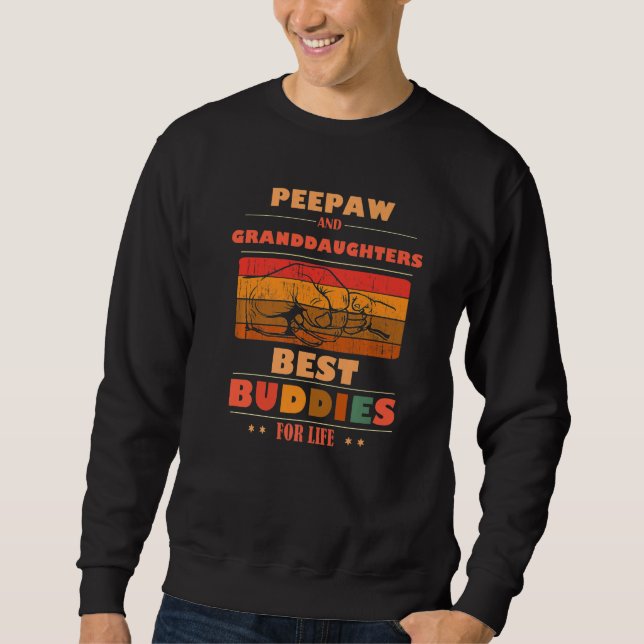 Moletom Sincere Grandparents Buddies For Life PEEPAW Grand (Frente)