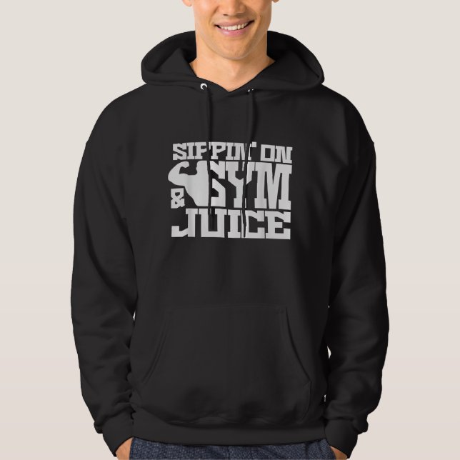 Moletom Sippin No Gym- Suice - Mens Workouts Engraçado (Frente)