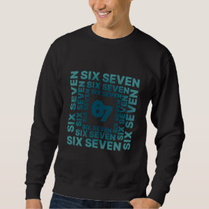 Moletom Six Seven 67 Gráfico Streetwear Minimalista
