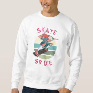 Moletom Skate ou morrer Skateboarder Boy