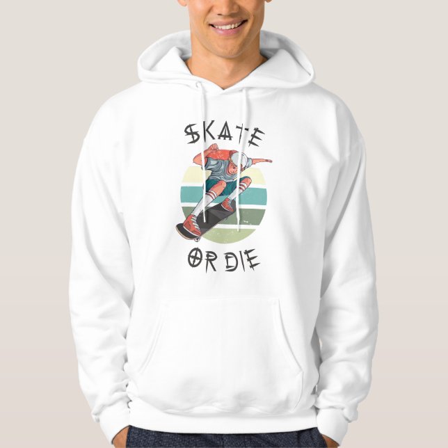 Moletom Skate ou morrer Skateboarder Boy (Frente)