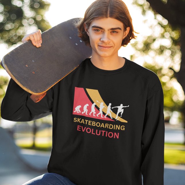 Moletom Skateboard Skateboarder Evolution Sweatshirt (Skateboarding Evolution Sweatshirt Men Women)