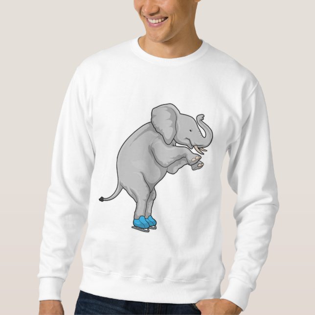 Moletom Skates de gelo com gelo elefante (Frente)