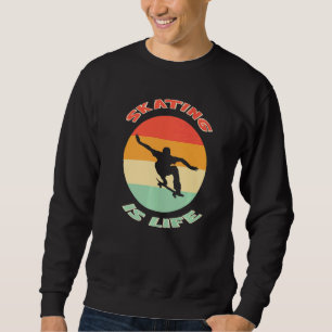Moletom Skating Is Life Retro Vintage Skating Generationa
