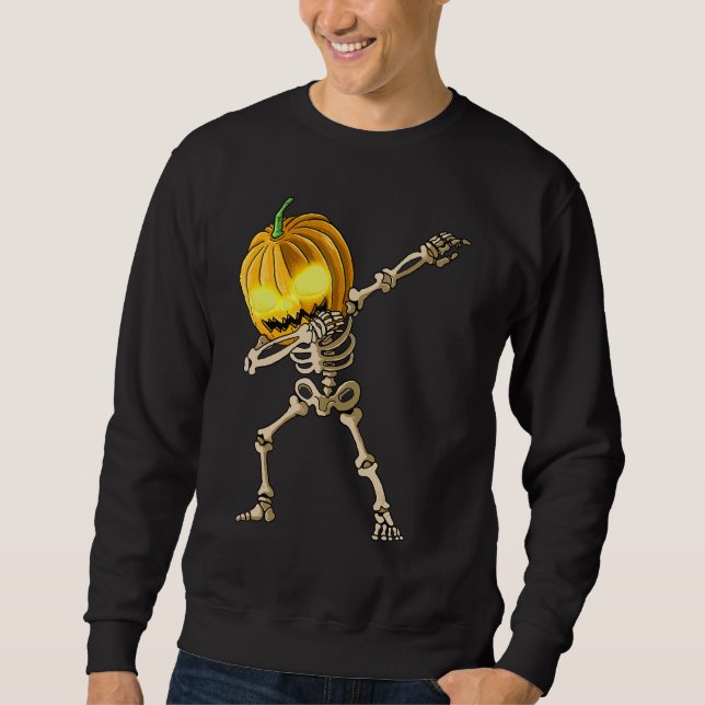 Moletom Skeleton Dab Halloween (Frente)