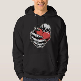Moletom Skeleton Heart Hoodie – Dark Art Design